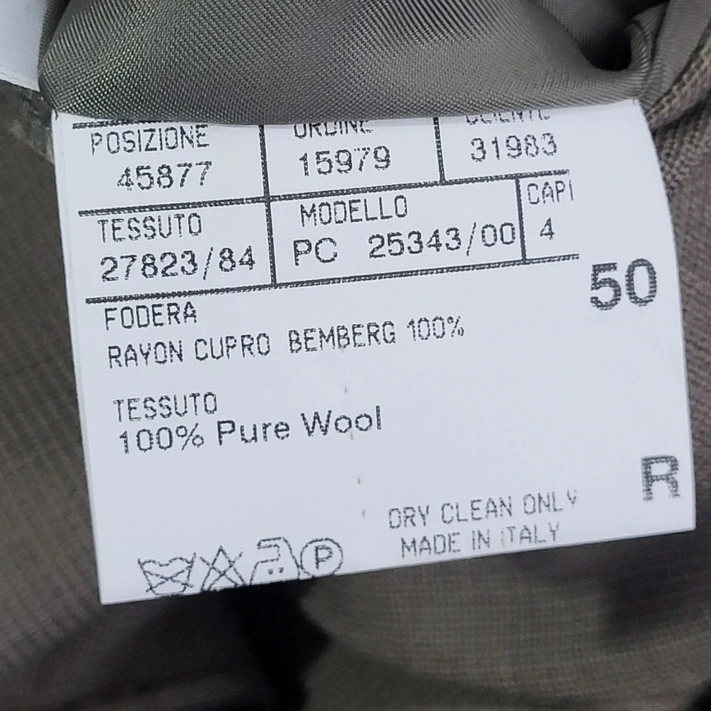 Canali Proposta Blazer Mens 50 Brown Wool 3-Button Italian Sport Coat Luxury